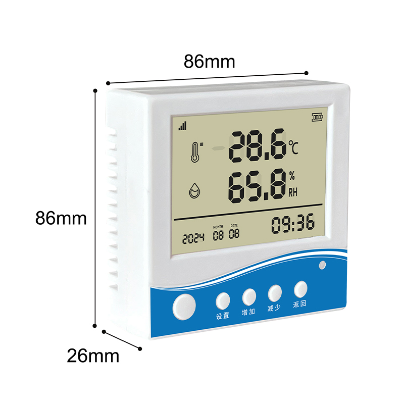 室內(nèi)空氣溫濕度檢監(jiān)測(cè)儀86型智能傳感器大屏幕數(shù)顯電子溫度計(jì)電池
